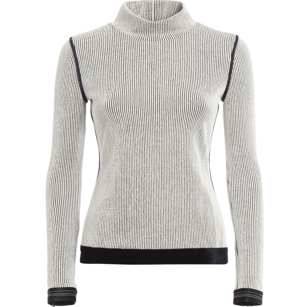 PHILLIP LIM Ribbed turtleneck with velvet hem